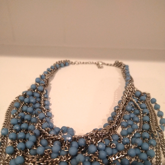 Blue fashion necklace - Picture 5 of 5